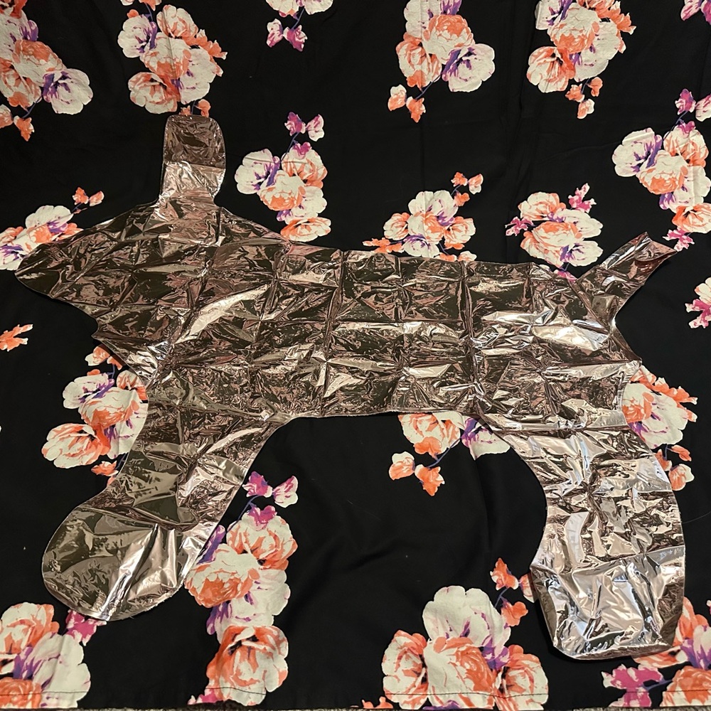 PINK Victoria's Secret Silver Dog Foil Balloon